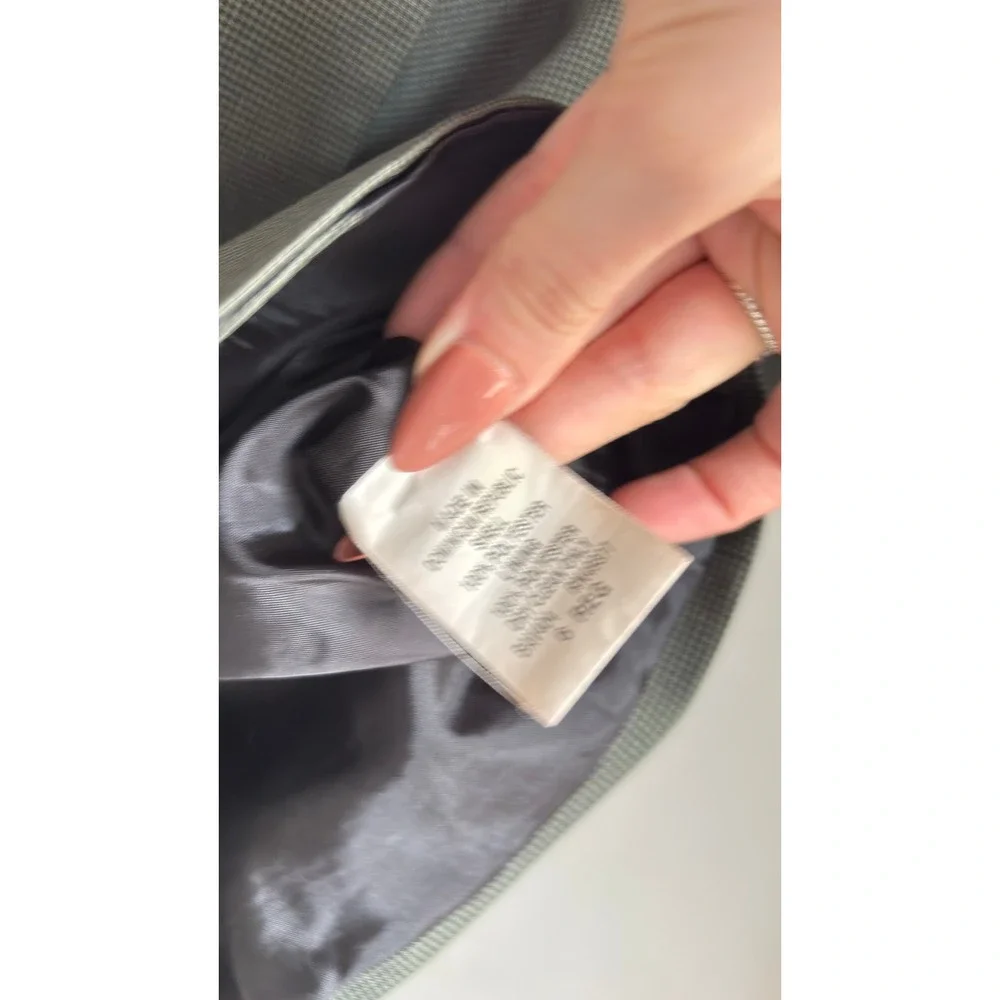 Kids Gray Houndstooth Double Breasted Blazer Jacket